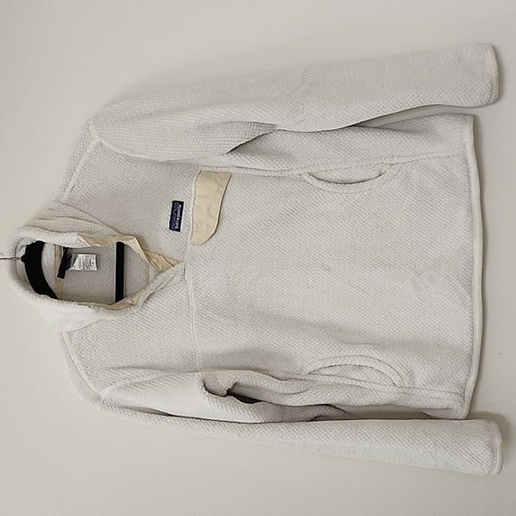 Patagonia Retool Snap T Pullover Fleece Womens White Medium - Picture 3 of 16